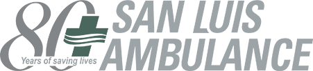 San Luis 80 years of service logo